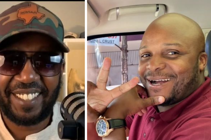 A collage of Andrew Kibe and Lang'ata MP Jalang'o