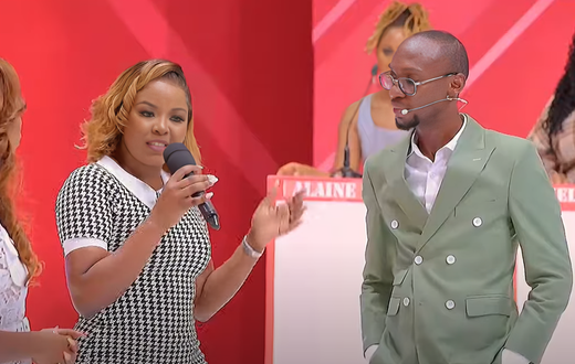A screenshot image of Dr Ofweneke & his wife Maryanne Baraza on 'Hello Mr Right'