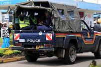 File image of a police vehicle ferrying suspects