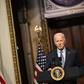 US President Joe Biden speaks at a roundtable with Jewish community leaders in the Indian Treaty Room of the White House on October 11, 2023.Photo by BRENDAN SMIALOWSKI/AFP via Getty Images