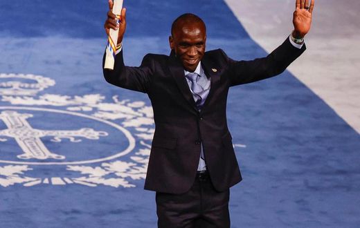 Marathon champion Eliud Kipchoge was awarded the prestigious Princess of Asturias Sports Award for 2023 on October 20, 2023
