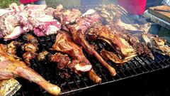 Nyama Choma being roasted Photo courtesy