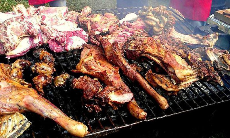Nyama Choma being roasted Photo courtesy