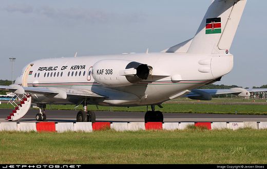 KAF308 KENYA AIR FORCE FOKKER F70