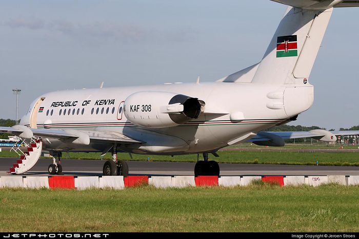 KAF308 KENYA AIR FORCE FOKKER F70