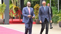 President William Ruto and his Rwandan counterpart Paul Kagame