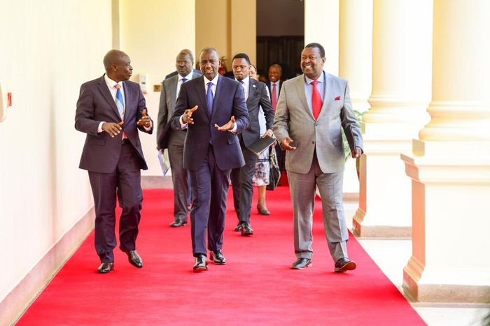 President William Ruto with his Cabinet at State House on October 3, 2023