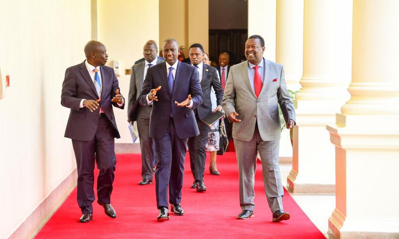 President William Ruto with his Cabinet at State House on October 3, 2023