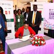Health CS Susan Nakhumicha during the opening ceremony of the National Cancer Summit 2023