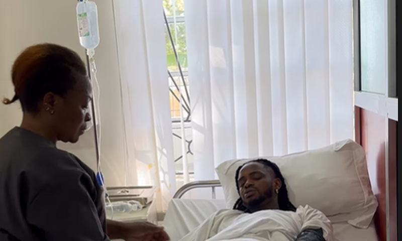 Diamond Platnumz hospitalised in Arusha