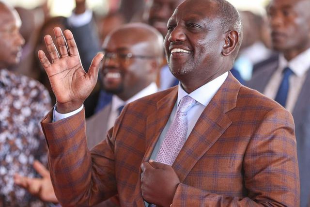 President at an interdenominational Church service at the Nakuru Athletic Club Grounds, Nakuru County on Sunday, February 12, 2023