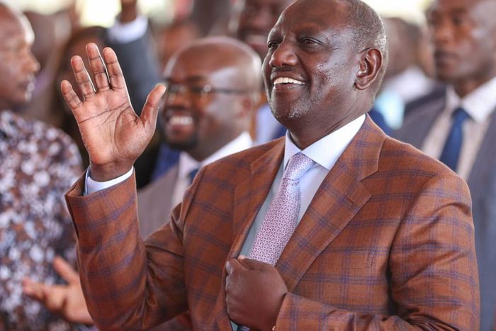 President at an interdenominational Church service at the Nakuru Athletic Club Grounds, Nakuru County on Sunday, February 12, 2023