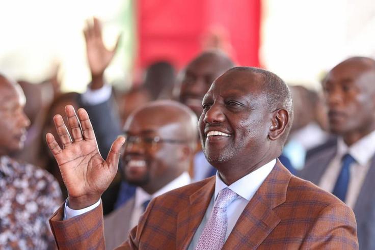 President at an interdenominational Church service at the Nakuru Athletic Club Grounds, Nakuru County on Sunday, February 12, 2023