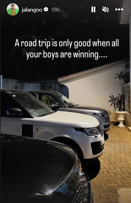 Screenshot of Jalango's Instagram stories