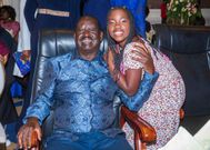Raila Odinga and his grandchild