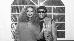 Singer Nadia Mukami with her boyfriend and fellow artiste, Arrowbwoy after they performed together in Eldoret over Christmas