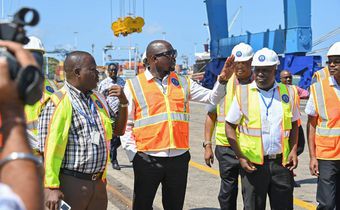 CS Murkomen at the Mombasa Port