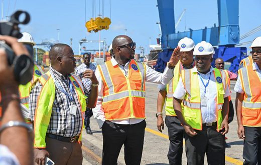CS Murkomen at the Mombasa Port