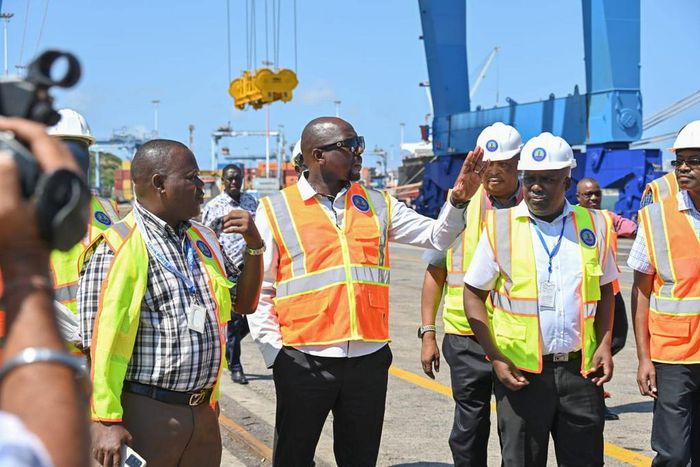 CS Murkomen at the Mombasa Port