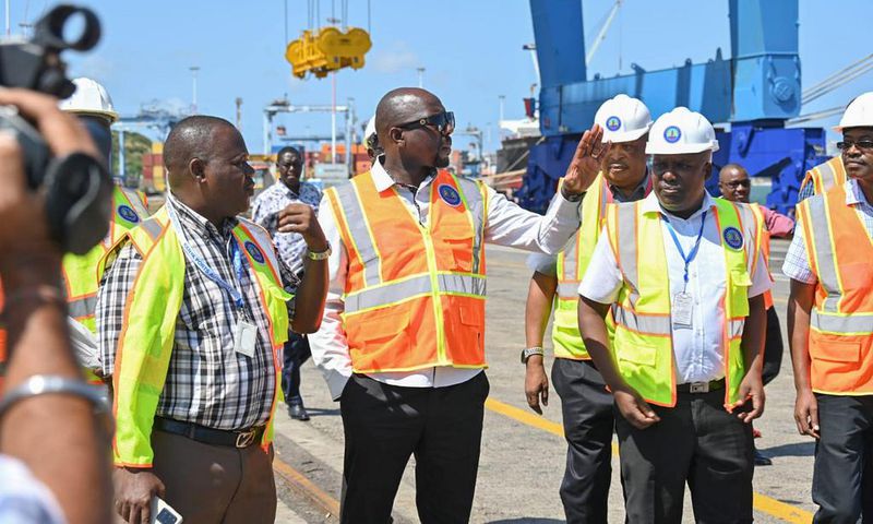 CS Murkomen at the Mombasa Port
