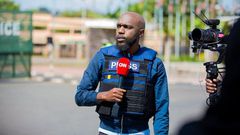 CNN journalist Larry Madowo covering past protests
