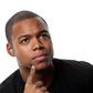 Black man thinking