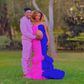 Eric Omondi and his fiancée Lynne Njihia during their gender reveal party