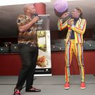 The late Fred Omondi  with Felix Odiwuor 'Jalang'o'