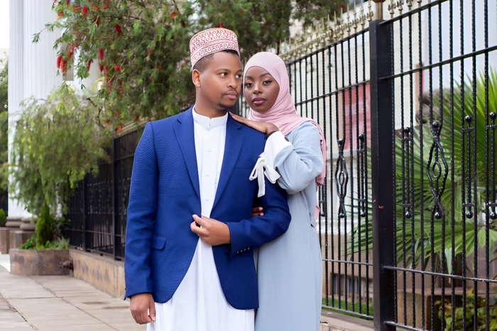 Presenter Ali and his wife Medina