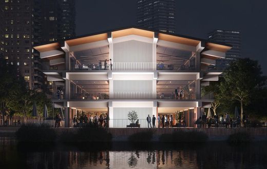 Global Center on Adaptation's (GCA) floating headquarters in Rotterdam, Netherlands