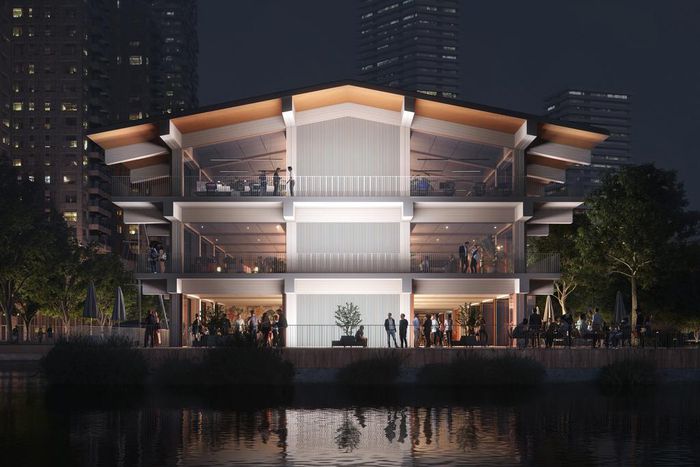 Global Center on Adaptation's (GCA) floating headquarters in Rotterdam, Netherlands