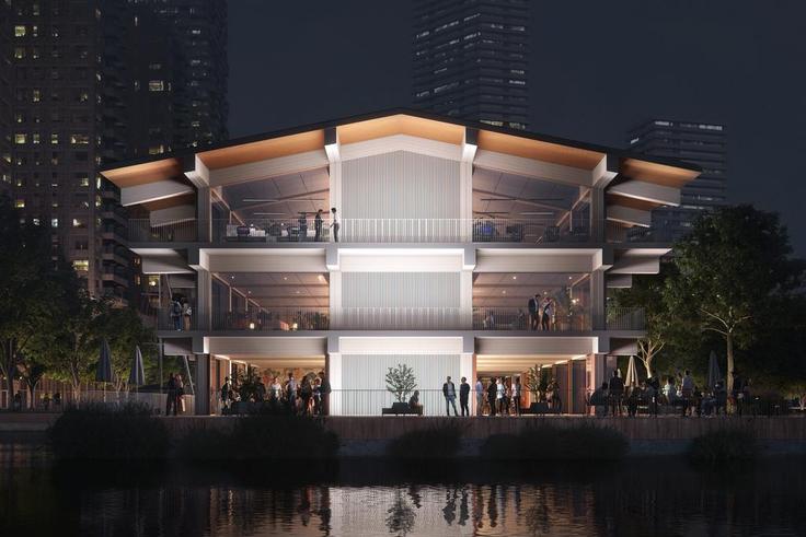 Global Center on Adaptation's (GCA) floating headquarters in Rotterdam, Netherlands