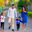 Gospel singer Size 8, her husband DJ Mo and their children Ladasha Wambo & Junior