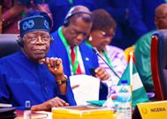 President Bola Tinubu at the ECOWAS Summit in Guinea-Bissau. [Presidency]