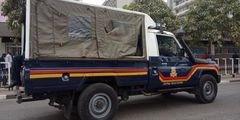 File image of a police vehicle on patrol