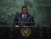 Namibian President Hage Geingob, pictured at the UN two years ago