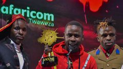 Odi Dance Makers Timeless Noel, Jabidii and Hype and Ochi at Groove Awards 2018. List of winners at Groove Awards 2018