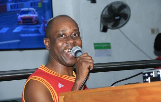 MC Fullstop MCeeing during a past gig