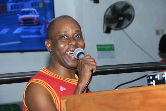 MC Fullstop MCeeing during a past gig