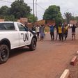 Young people stopped a UN vehicle to express their protest
