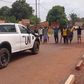 Young people stopped a UN vehicle to express their protest