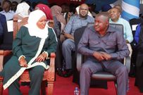 Kwale Governor Elect Fatuma Achani and her husband Ali Kanga
