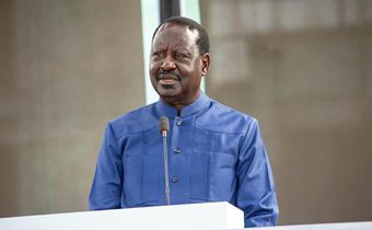 Azimio la Umoja leader Raila Odinga