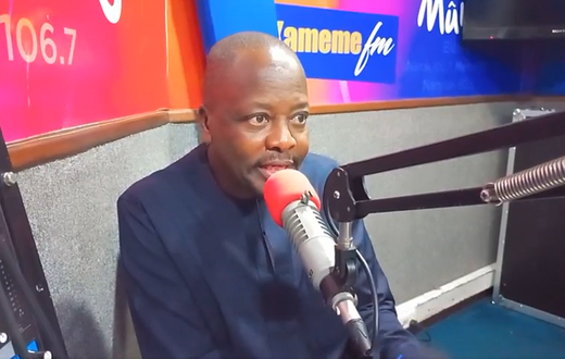 Former Health CS Mutahi Kagwe during an interview with Kameme FM presenters Gatonye Mbugua and Muthee Kingei on April 8, 2024