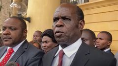 Bishop Gilbert Deya addressing the media on July 17, 2023