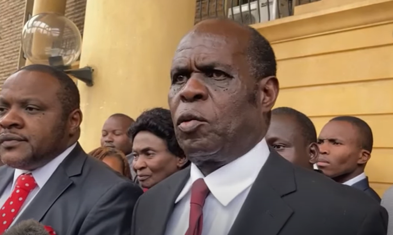 Bishop Gilbert Deya addressing the media on July 17, 2023