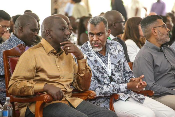 President William Ruto and DPP Noordin Haji during the 16th Annual General Meeting and Conference of Africa Prosecutors’ Association held in Mombasa County on Monday, January 30, 2023