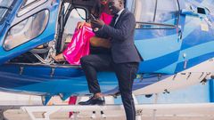 Eddie Butita and his girlfriend