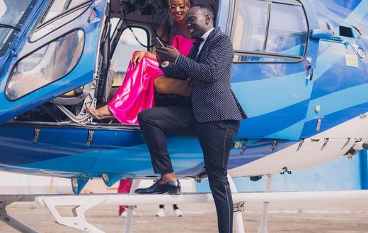 Eddie Butita and his girlfriend