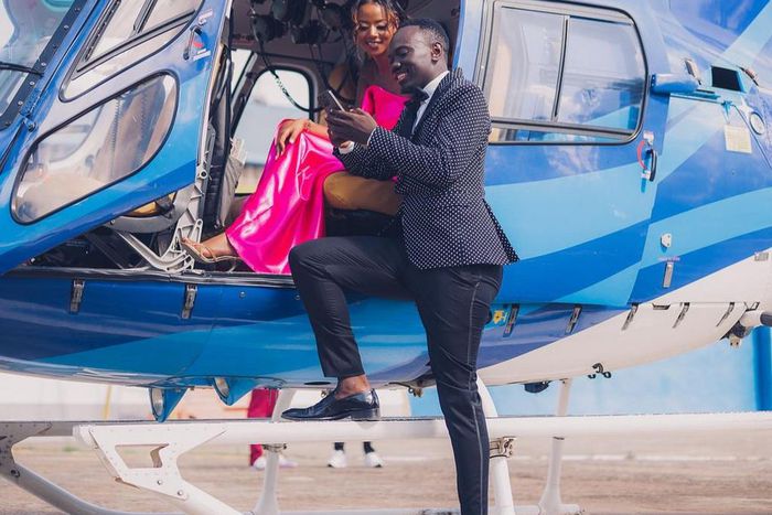 Eddie Butita and his girlfriend